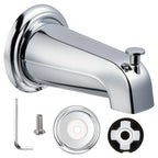 Bathtub Faucet Nozzle with Diverter – 1/2" Sliding Sleeve Bathtub Faucet Nozzle Richie's Plating color