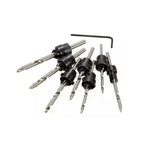7-Pc Tapered Countersink Drill Bit Set with Stop Collars | HSS Countersink Drill Set Richie's Without Box