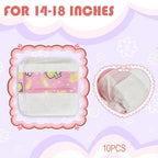 10Pcs Reborn Baby Doll Diapers Pretend Play Accessories 14-18" Doll Accessories Richie's