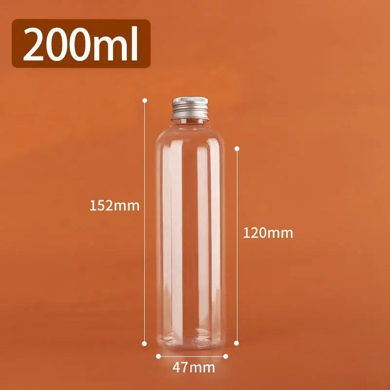 Clear Plastic Bottles with Aluminum Cap – 5ml to 500ml Cosmetic Storage Bottles Richie's A14
