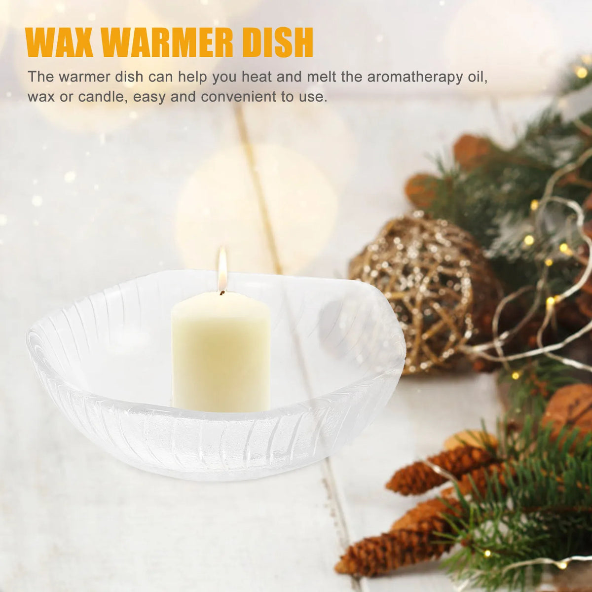 Transparent Glass Wax Warmer Dish – Aromatherapy Oil Saucer Wax Warmer Dish Richie's