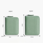 RFID Blocking Leather Card Wallet 14/20 Slots Zipper Coin Purse Card Holder Wallet Richie's