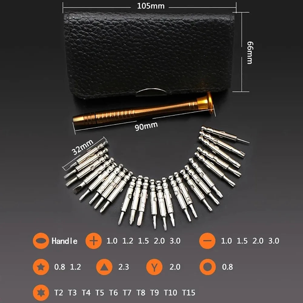 25-in-1 Magnetic Precision Screwdriver Set – Torx & Phillips Precision Screwdriver Set Richie's