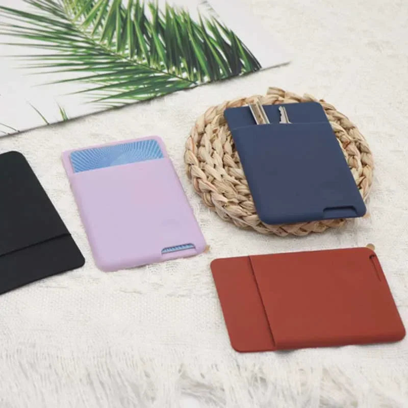 Silicone Stick-On Phone Card Holder Wallet – Self-Adhesive Pocket Phone Card Wallet Richie's