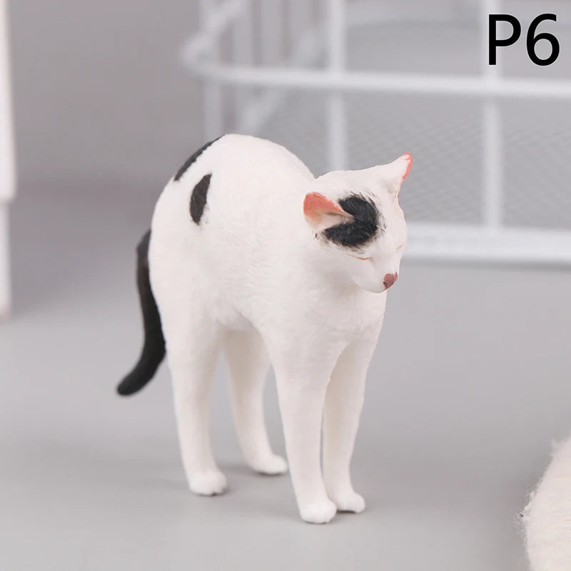 Kawaii Orange Cat Figurine Mini Desktop Decoration Ornament Cat Figurine Ornament Richie's 6