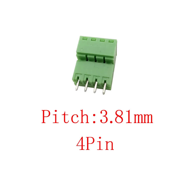15EDG 3.81mm PCB Screw Terminal Block 5 Pair 2–12 Pin Connector PCB Terminal Block Richie's 4Pin