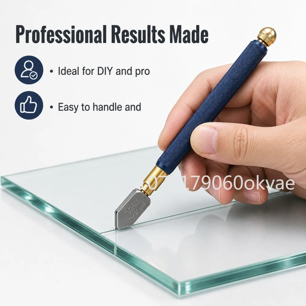 TOTNEND Carbide Wheel Glass Cutter TC-17/TC-10 | Tile & Mirror Glass Cutting Tool Richie's
