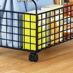 Iron Mobile Storage Box with Wheels – Rolling Desk Organizer Rolling Storage Organizer Richie's