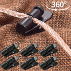 360° Rotatable Headphone Cable Clip Earphone Winder Clamp Headphone Cable Clip Richie's