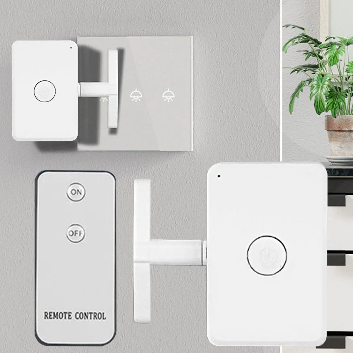 Smart Wireless Button Pusher – No Wiring 10M Remote Control Wireless Remote Switch Richie's