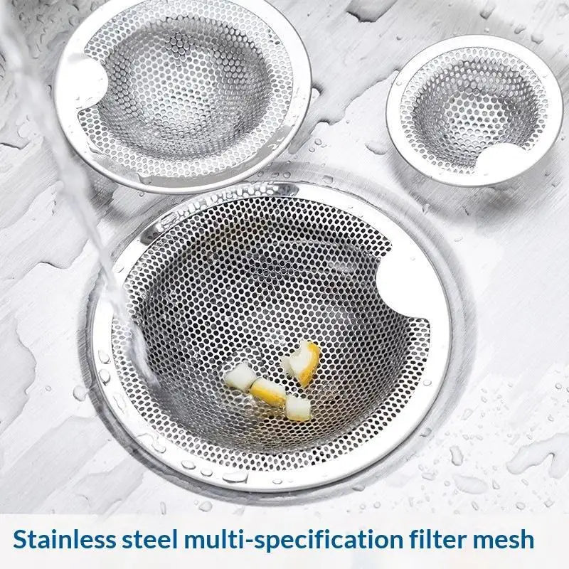 Stainless Steel Sink Drain Strainer Set – Fine Mesh, 3 Sizes Sink Drain Strainer Richie's