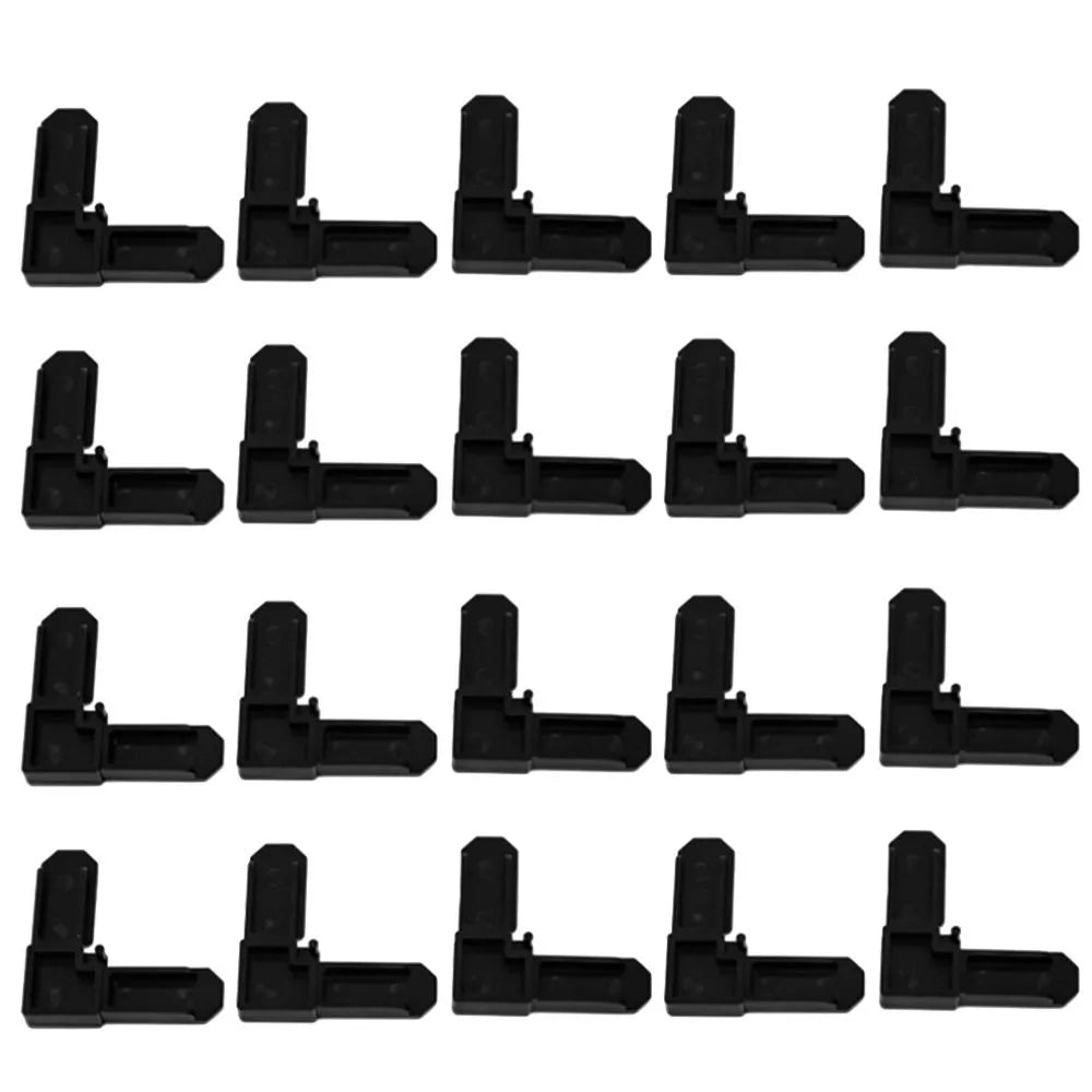 20pcs ABS Window Screen Frame Corner Connectors 90° Black Screen Frame Connectors Richie's 1 Approx.5.05-5.05cm