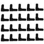 20pcs ABS Window Screen Frame Corner Connectors 90° Black Screen Frame Connectors Richie's 1 Approx.5.05-5.05cm