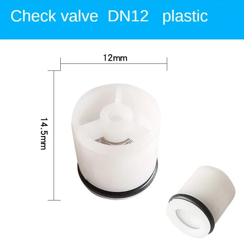 500 Pcs Plastic Inline Spring Check Valve Pipe Fittings Pipe Check Valve Richie's DN12