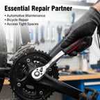 72-Tooth Ratchet Wrench – Two-Way Socket Drive for Car & Bike Ratchet Wrench Richie's