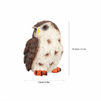 Resin Owl Figurine | Waterproof Brown Owl Statue Garden Decor Resin Garden Figurine Richie's