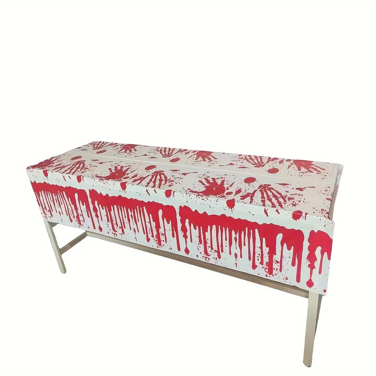 Halloween Plastic Table Cover – Bloody Hands 54×108 in Halloween Table Cover Richie's
