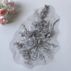3D Sequined Flower Embroidery Patch – DIY Floral Lace Applique Embroidery Applique Patch Richie's