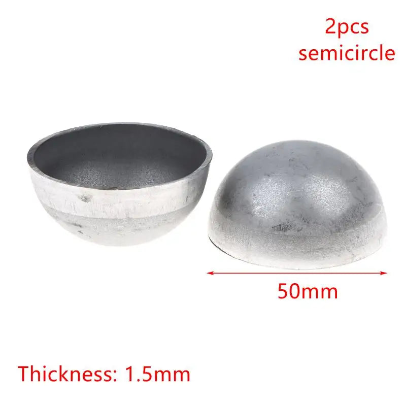 2Pcs Hollow Iron Half Ball Hemispheres Welding Decor 17–60mm Decorative Metal Dome Richie's 50mm