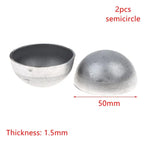 2Pcs Hollow Iron Half Ball Hemispheres Welding Decor 17–60mm Decorative Metal Dome Richie's 50mm