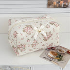 Floral Cosmetic Bag Large Capacity Travel Toiletry Makeup Pouch Cosmetic Toiletry Bag Richie's