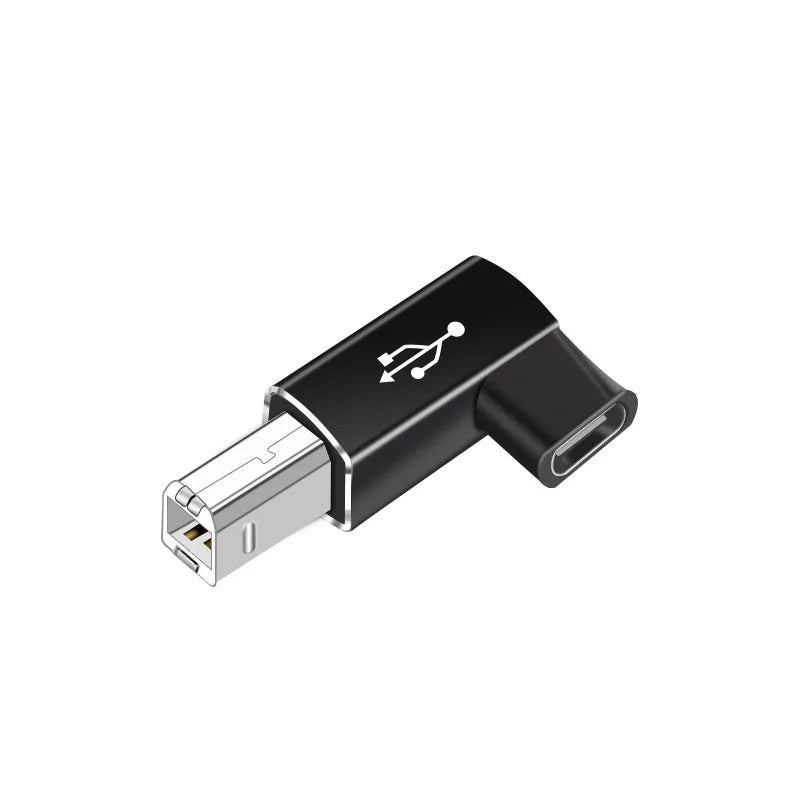 USB C to USB B 2.0 Adapter – MIDI, Printer & Scanner USB Adapter Richie's Vertical Black