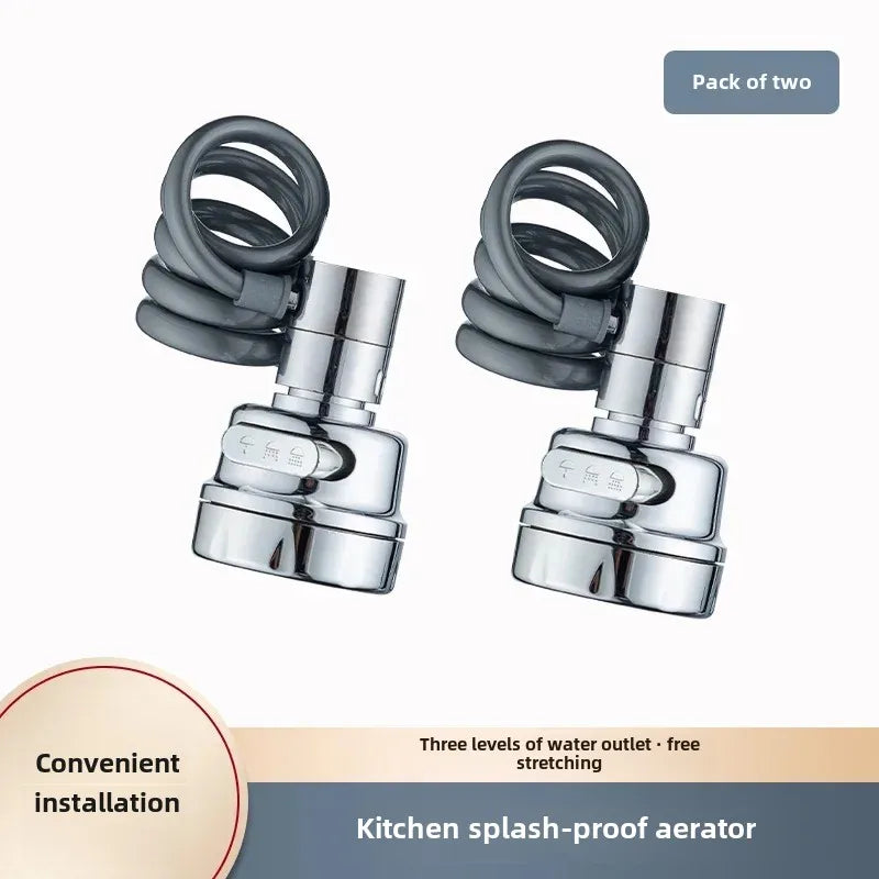 3-Level Pull-Out Faucet Extender Aerator – Kitchen Showerhead Faucet Extender Aerator Richie's 2 PCS
