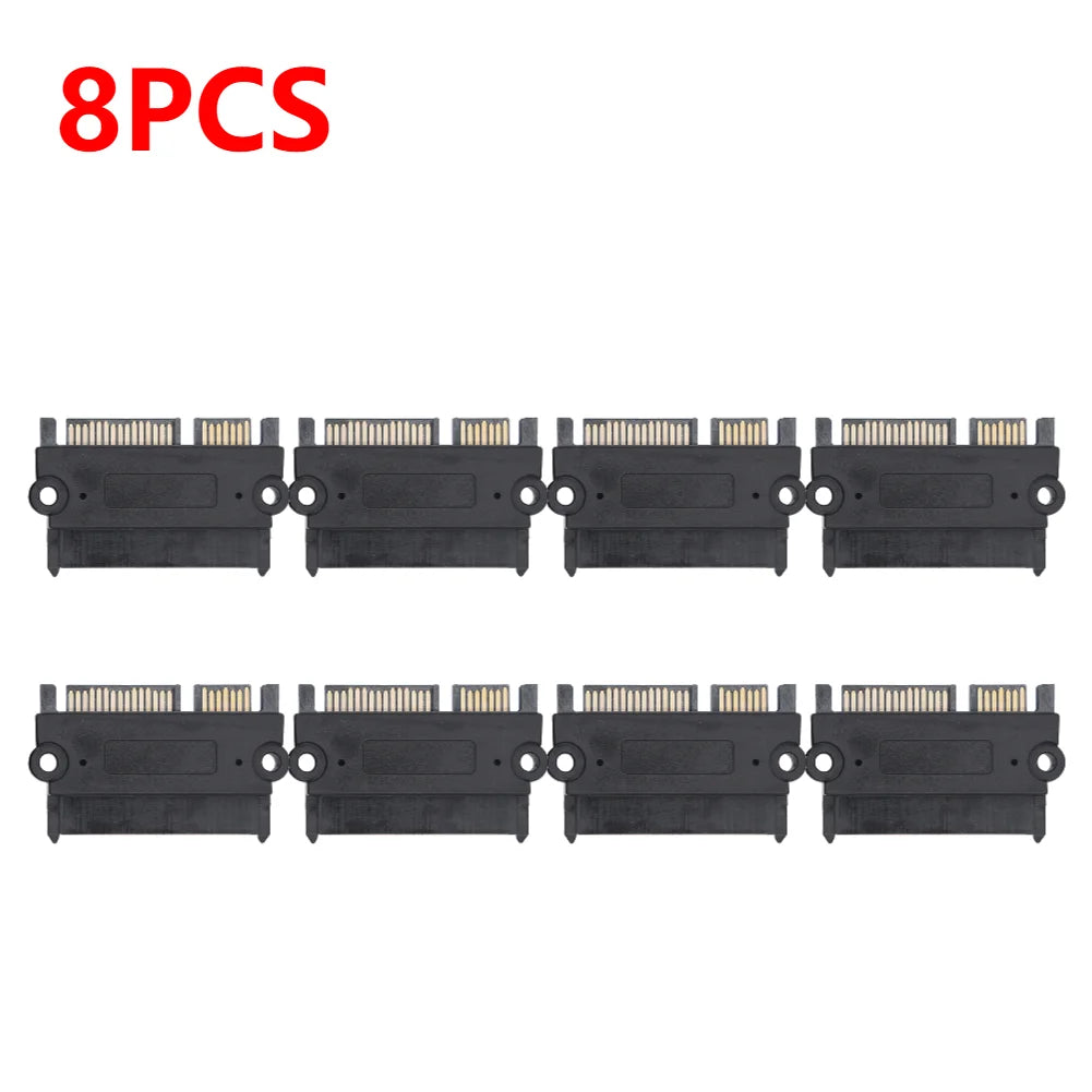 SATA 22-Pin Male to Female Power Data Adapter Converter SATA Cable Adapter Richie's 8PCS