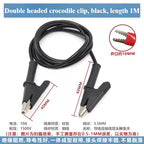 Banana Plug to Crocodile Clip Test Wire Set – Red & Black Test Lead Set Richie's A to A Black 1PCS