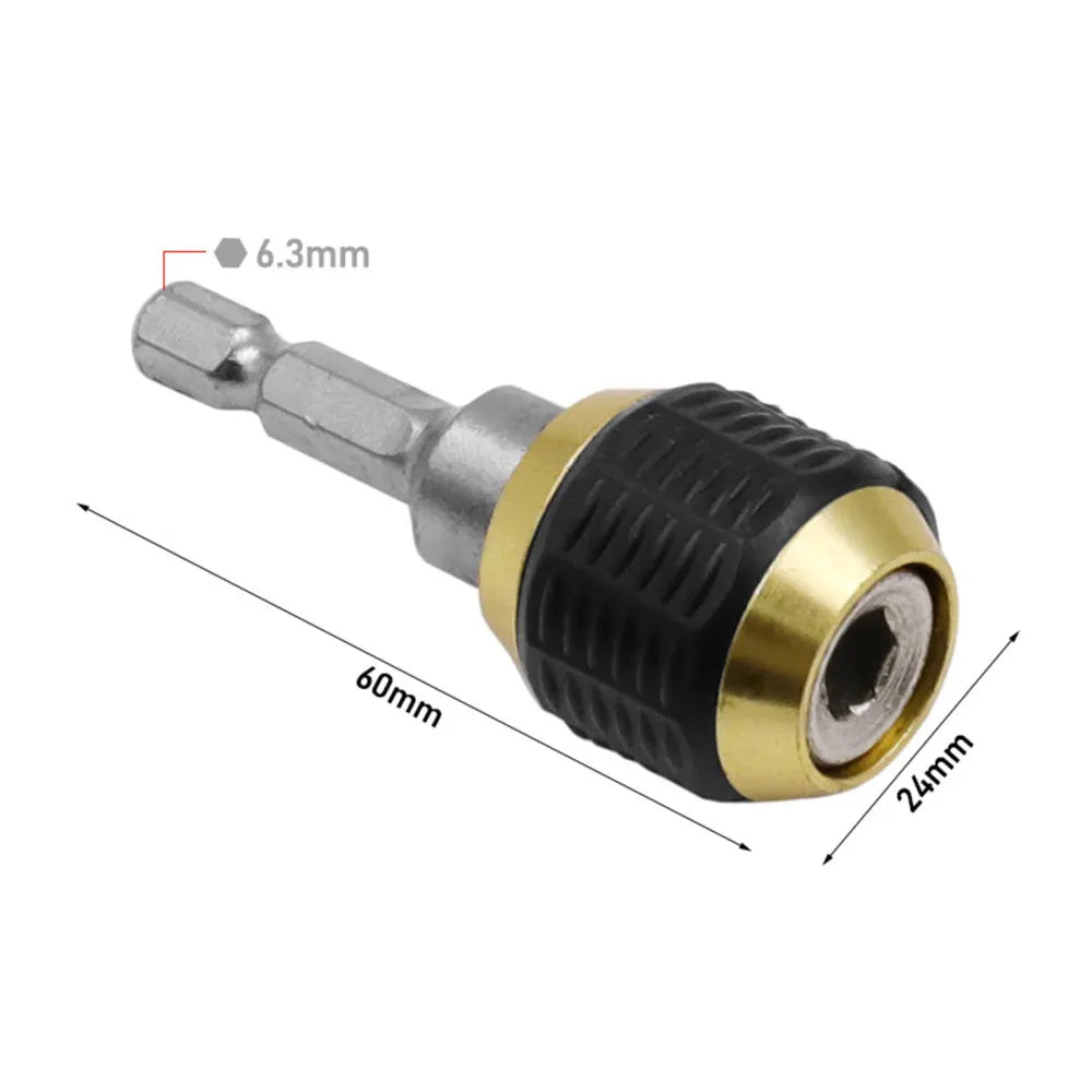 60mm Quick Release Self-Locking 1/4" Hex Shank Connecting Rod Drill Bit Extension Richie's 60MM
