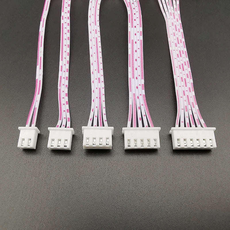 10Pcs JST XH 2.54mm Female Connector Wire Cable 2-6 Pin 26AWG Wire Connector Cable Richie's