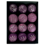 12 Antique-Style Christmas Ball Ornaments – Classic 8cm Baubles Christmas Tree Ornaments Richie's 4 8cm