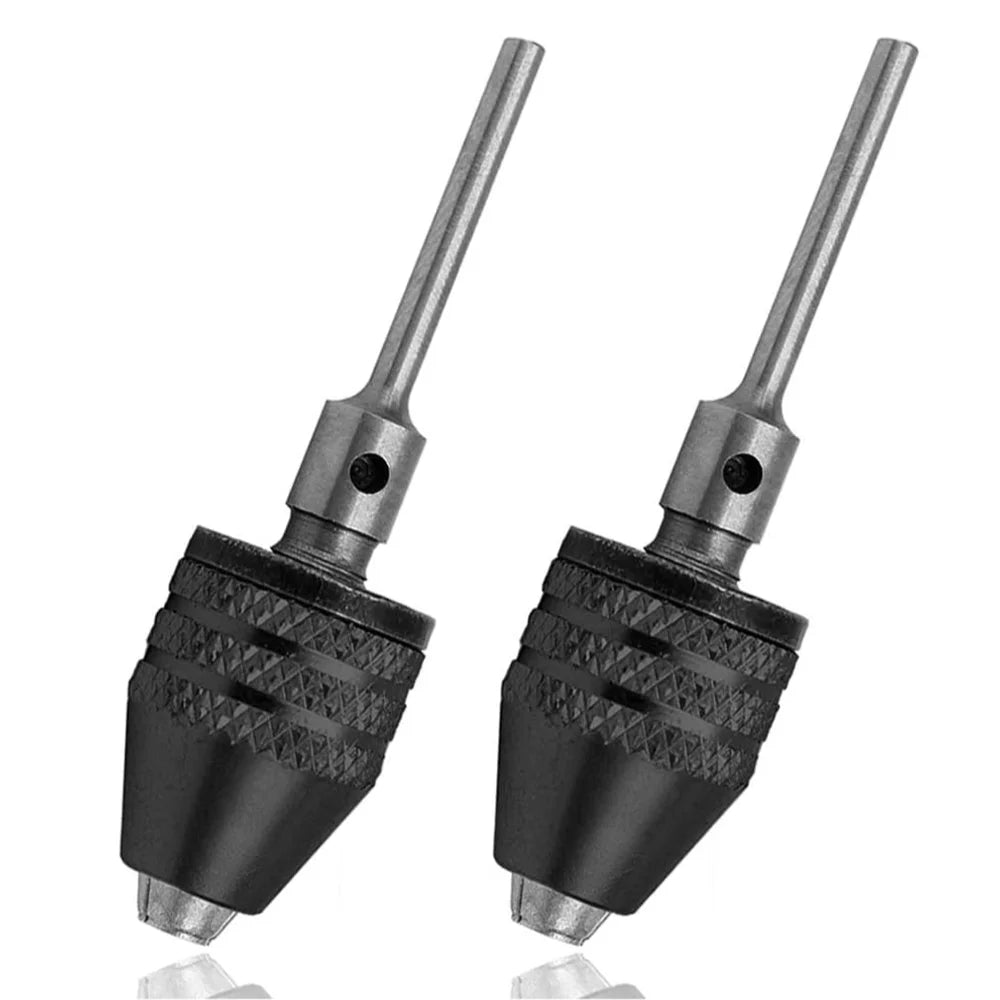 2Pcs Keyless Mini Drill Chuck Adapter 0.3–3.4mm Collet Converter Drill Chuck Adapter Richie's