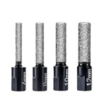Diamond Dry Core Drill Bit Set – 4 Sizes Tile Glass Granite Diamond Core Drill Bits Richie's