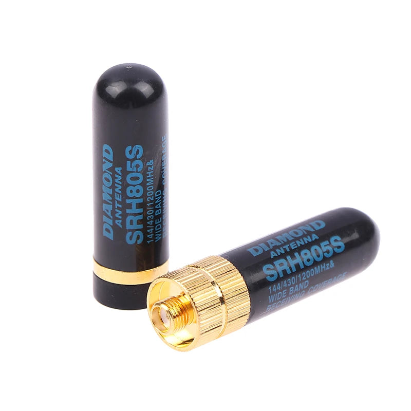 SRH805S Dual Band Antenna UHF VHF SMA-M for YAESU Walkie Talkie Dual Band Antenna Richie's