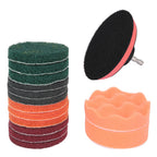 Power Scrubber Scouring Pad Kit – Drill Attachment for Tile & Tubs Drill Scrubber Kit Richie's 14pcs 4 inches