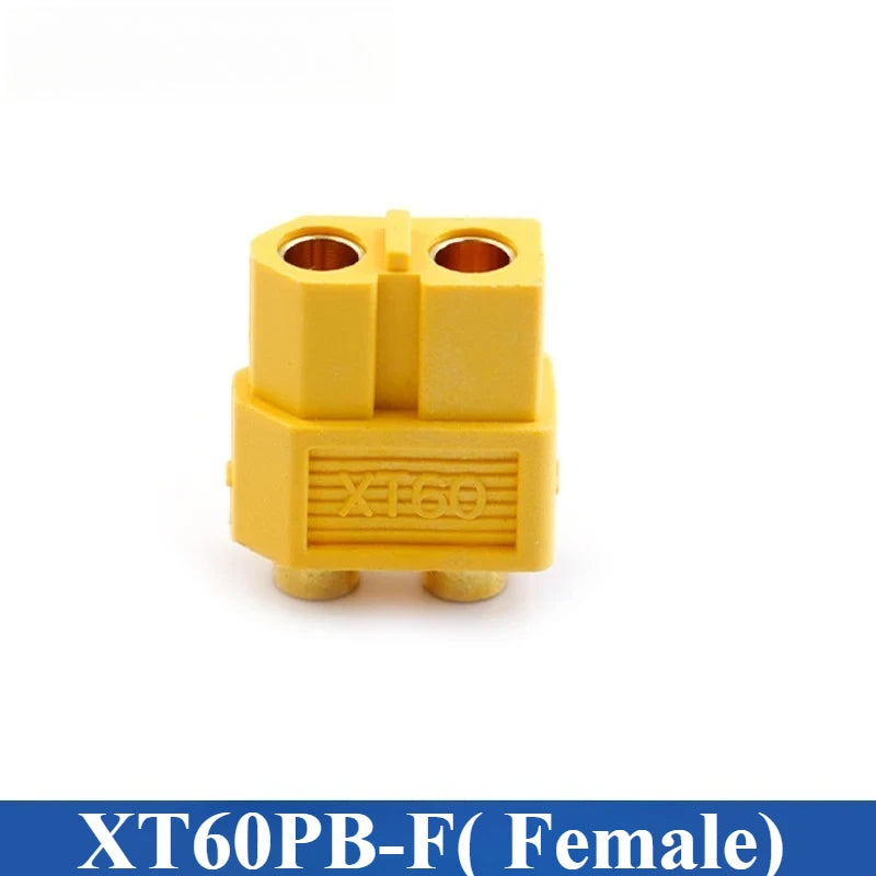XT60 High Current Connector Plug – RC Aircraft & LiPo Battery RC Battery Connector Richie's XT60PB-F yellow