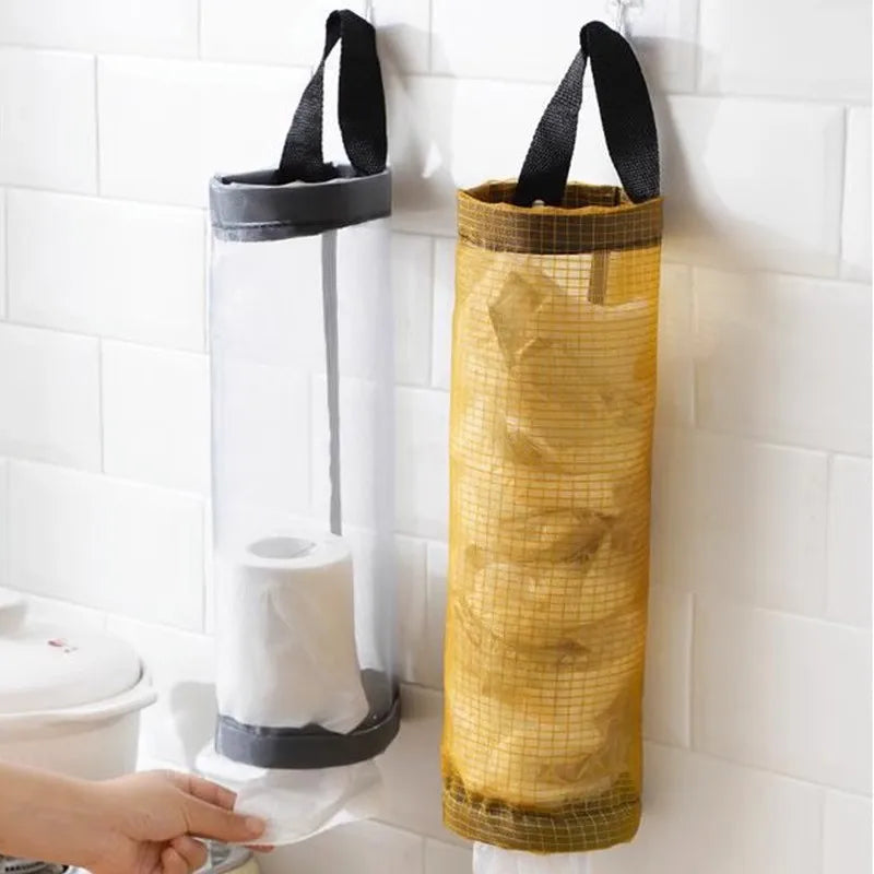 Wall Mount Grocery Bag Holder & Kitchen Bag Dispenser Bag Holder Dispenser Richie's