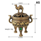 Chinese Style Alloy Incense Burner Bowl with Handle | Yoga Decor Incense Burner Richie's A5