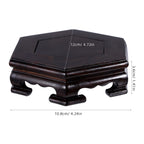 Wooden Hexagon Display Stand – Solid Wood Pedestal Riser Base Wood Display Stand Richie's
