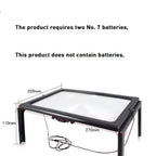 A4 Full-Page 3X Magnifier with LED Lights – Desktop Reading Aid Full-Page Magnifier Richie's