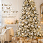 40-Piece Champagne Gold & White Christmas Tree Ornament Set Christmas Ornament Set Richie's