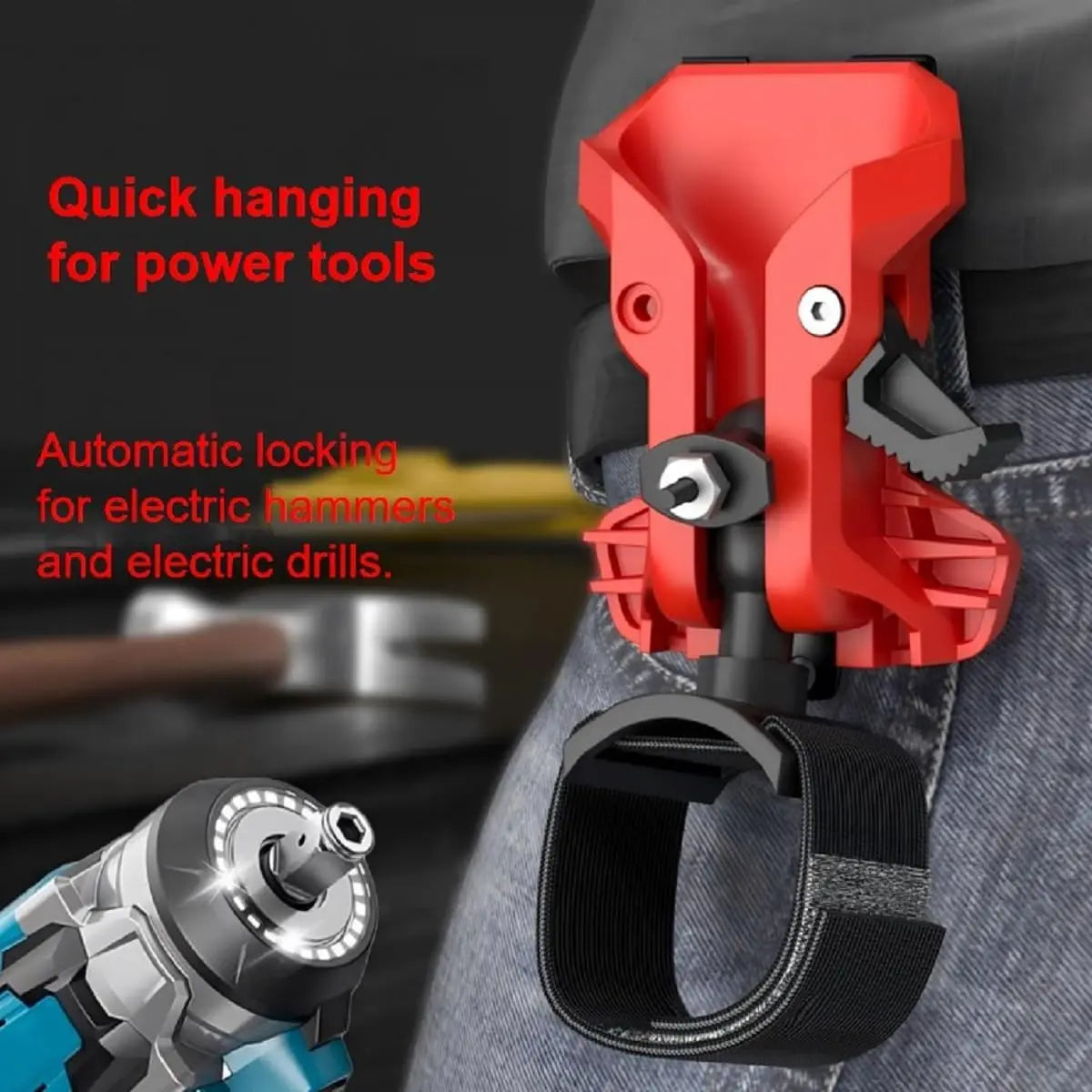 Tool Belt Hook Quick Release Double Lock | Electric Tool Clip Tool Belt Clip Richie's