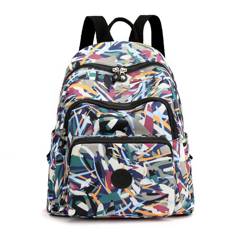 Women's Waterproof Nylon Backpack – Casual Travel School Bag Women's Backpack Richie's style 2 E