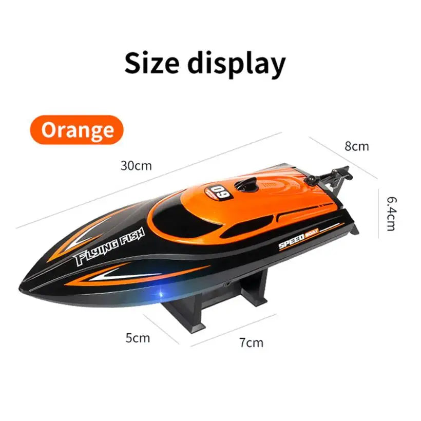 HXJRC HJ812 2.4G RC Speedboat 25km/h Waterproof LED Lights RC Racing Speedboat Richie's