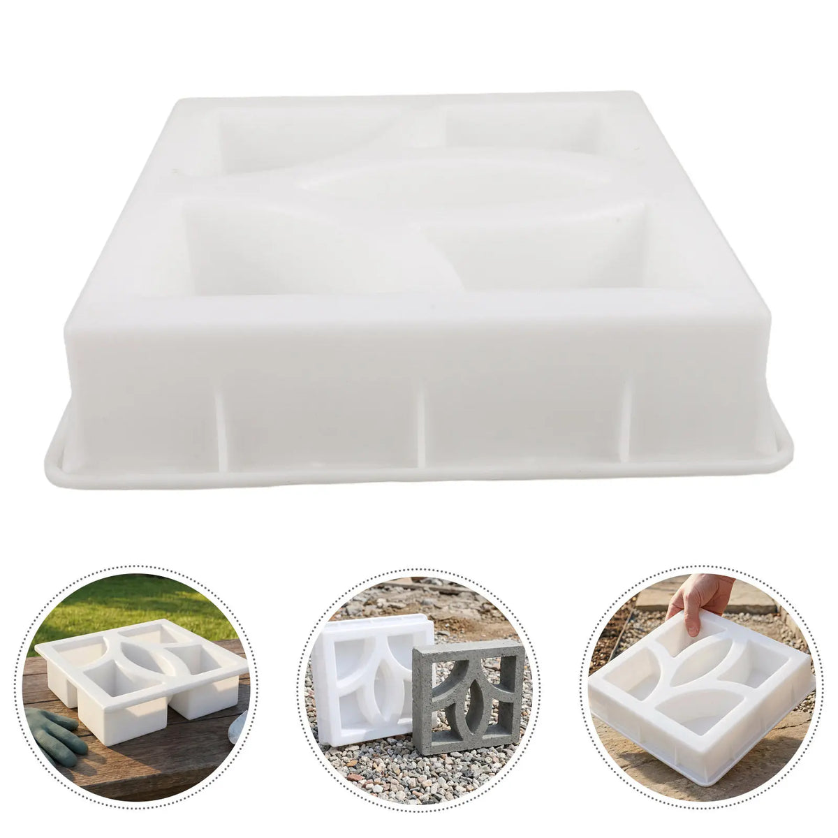 Reusable Hollow Breeze Brick Concrete Mold – Garden Patio Concrete Brick Mold Richie's