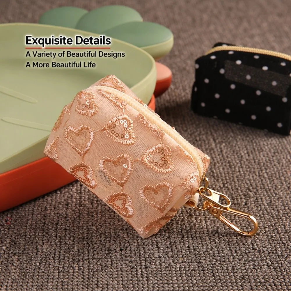 Lace Mesh Dog Poop Bag Dispenser Keychain with Carabiner Clip Dog Bag Dispenser Richie's