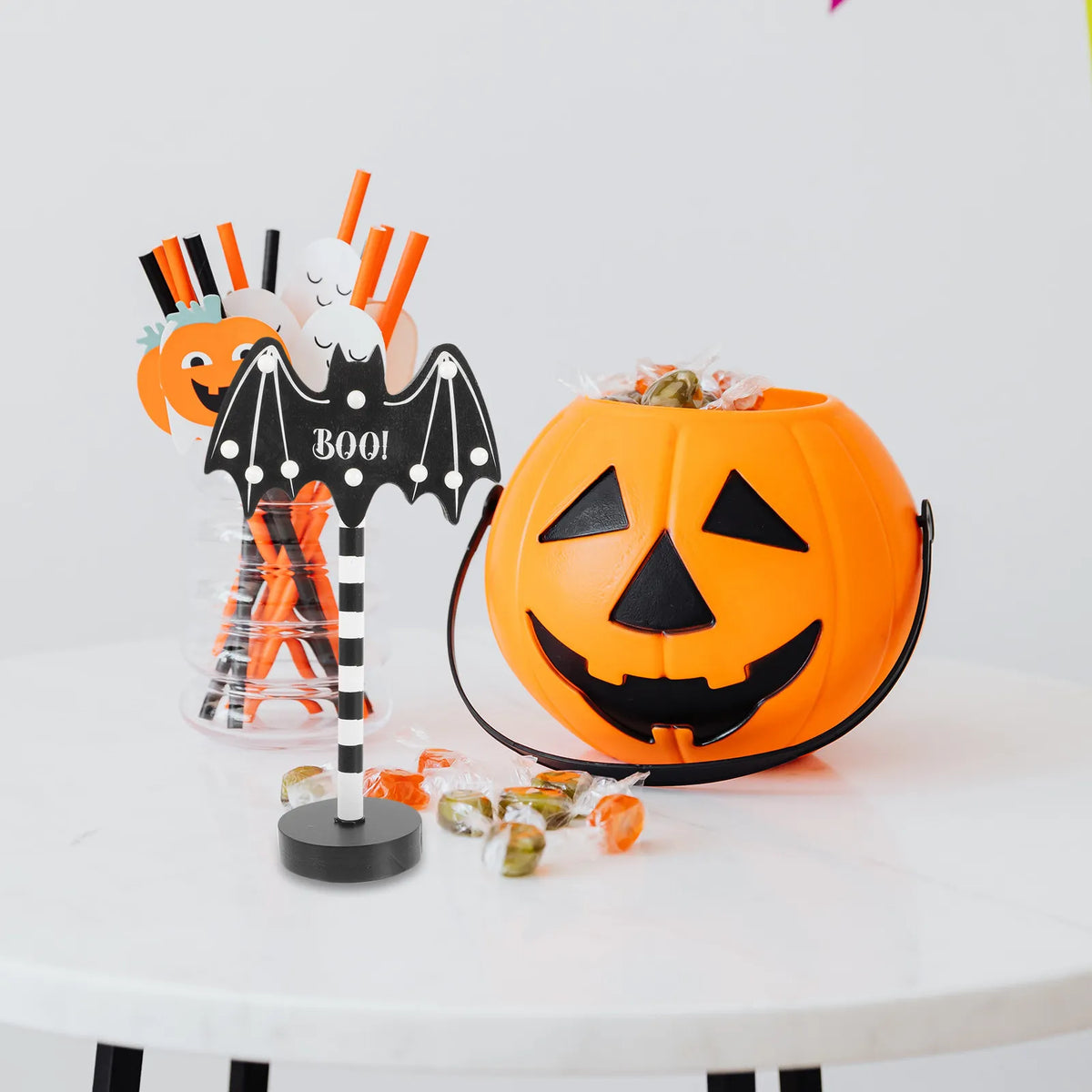 Wooden Halloween LED Bat Night Light Ghost Table Lamp Decor Halloween Table Lamp Richie's