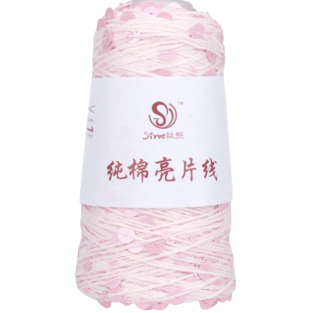 Sequin Bead Hand Knitting Yarn – Sparkle DIY Craft Thread Knitting Yarn Richie's Matte Powder