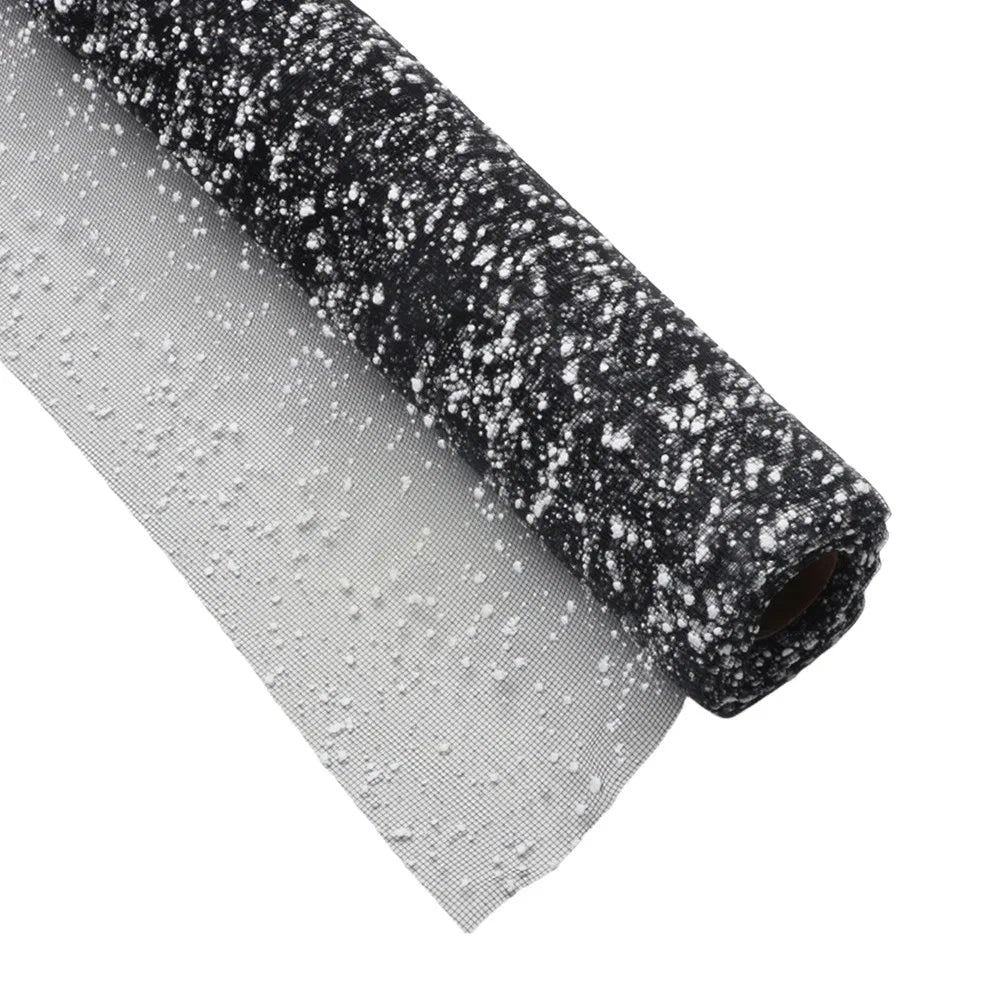 Snowflake Mesh Flower Wrapping Paper 50cm – DIY Bouquet Wrap Floral Wrapping Paper Richie's Black 5x5x5cm